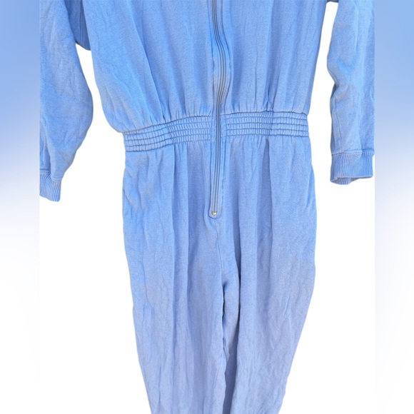 Liz Thomas Vintage 1980s Chic Blue Lace Detail Jumpsuit - Picture 4 of 8